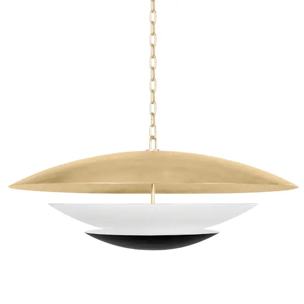 Adara 6-Light Chandelier in Vintage Gold Leaf