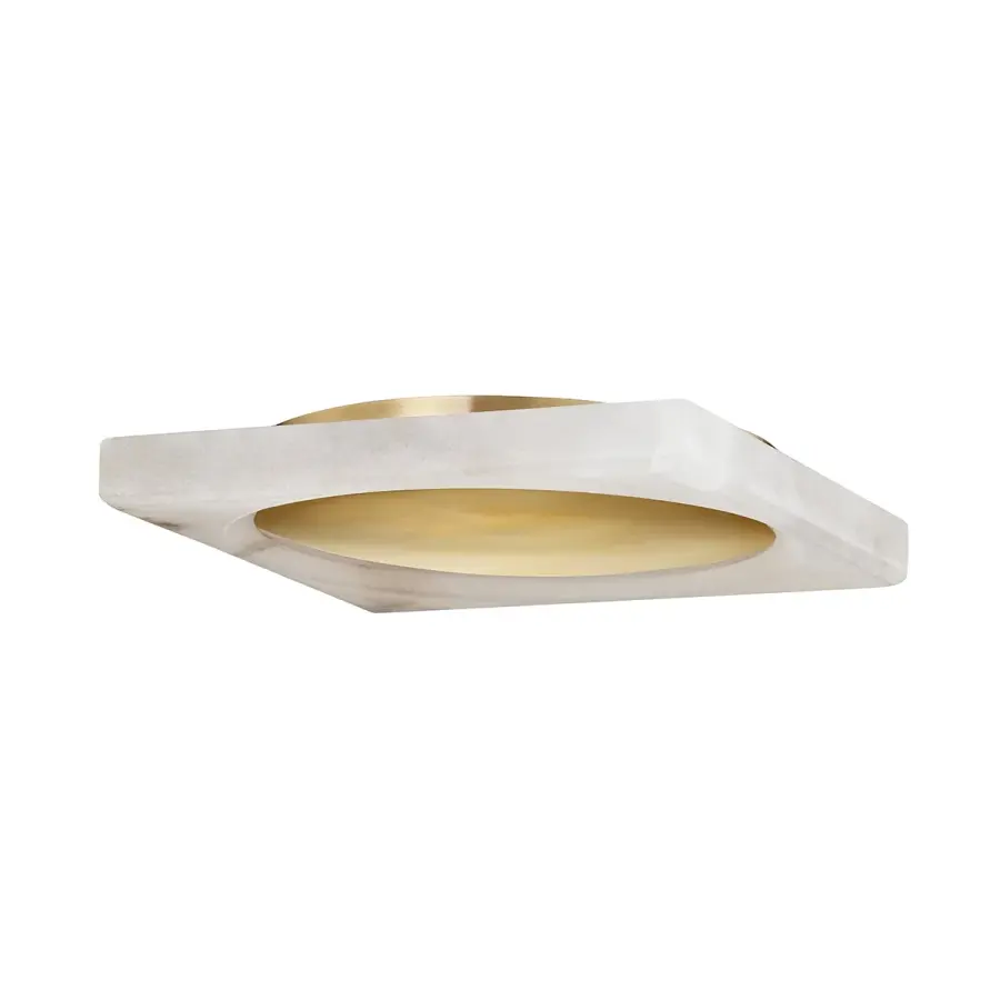 Hamel LED Flush Mount in Vintage Brass