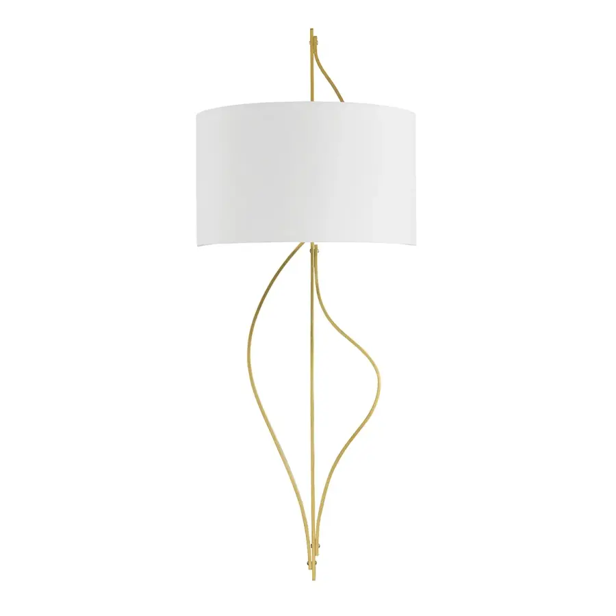 Akina Two Light Wall Sconce in Vintage Brass