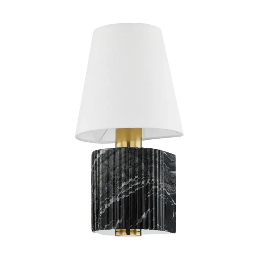 Aden One Light Wall Sconce in Vintage Brass