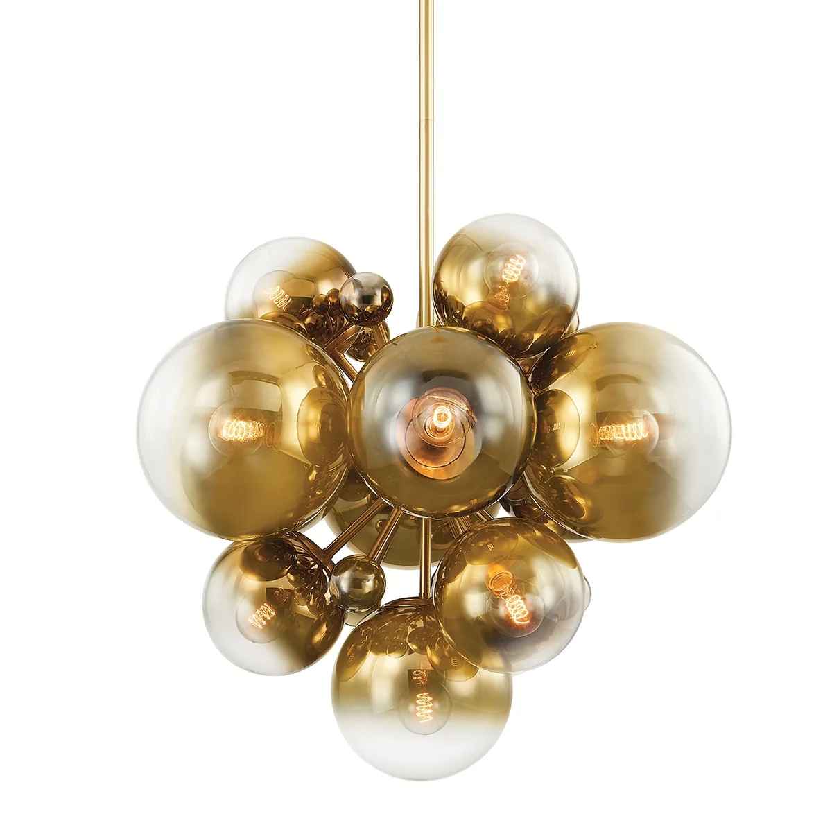 Kyoto 13 Light Chandelier in Vintage Polished Brass