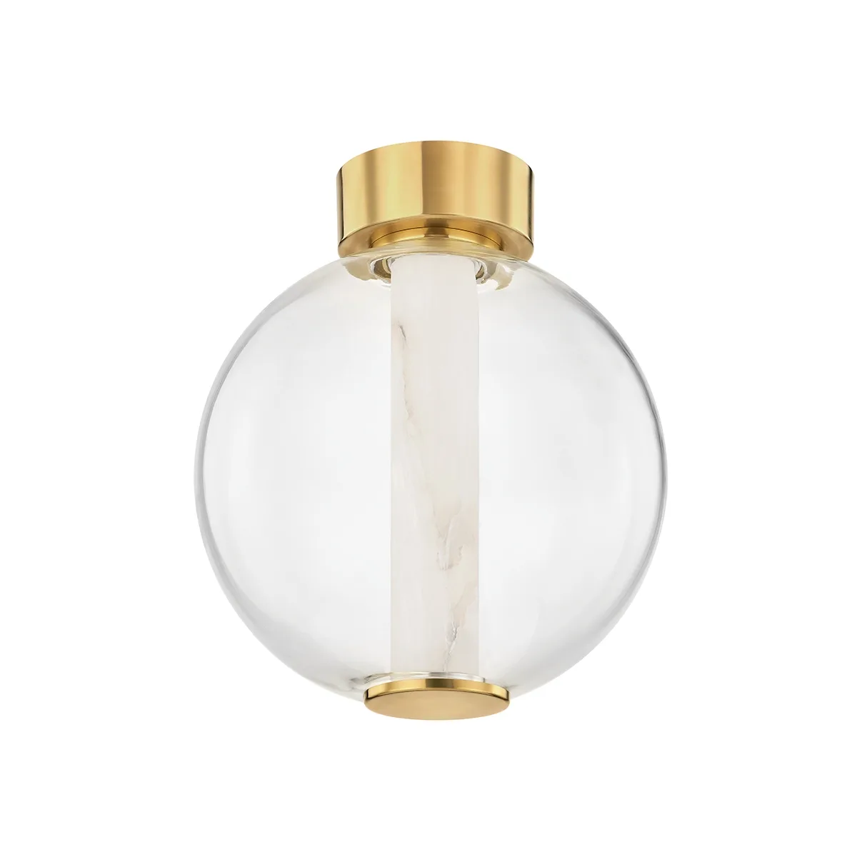 Pietra LED Flush Mount in Vintage Brass
