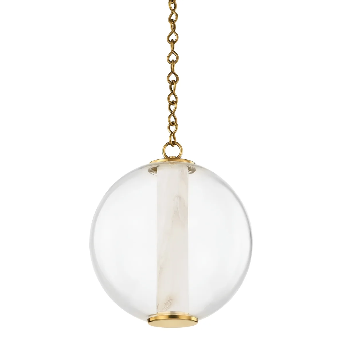 Pietra LED Pendant in Vintage Brass