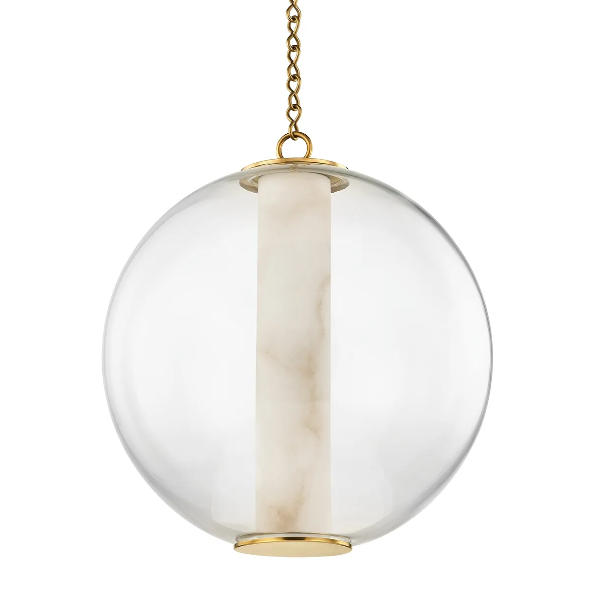 Pietra LED Pendant in Vintage Brass