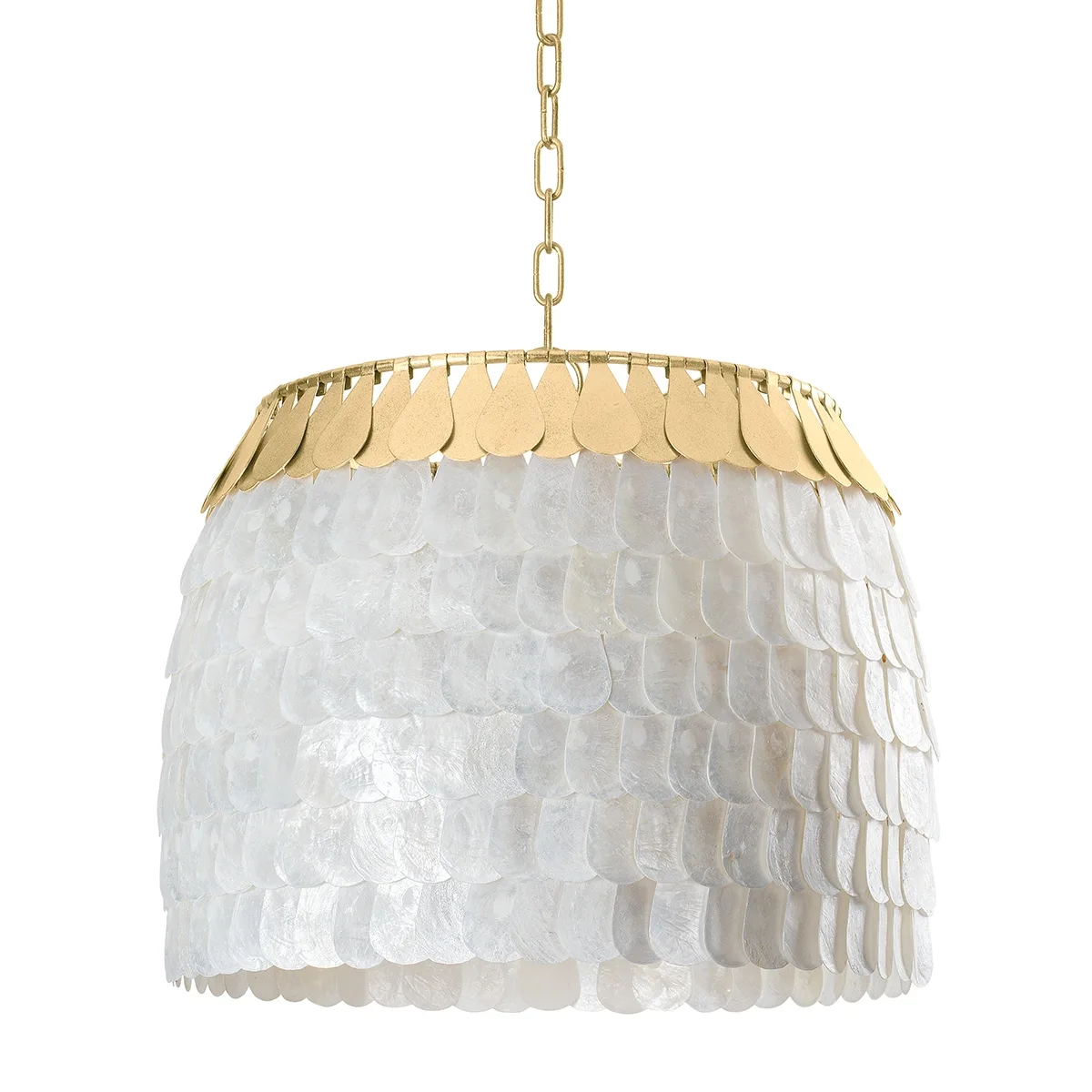 Coralie Four Light Chandelier in Vintage Gold Leaf