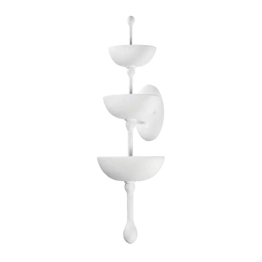 Aura LED Wall Sconce in Gesso White