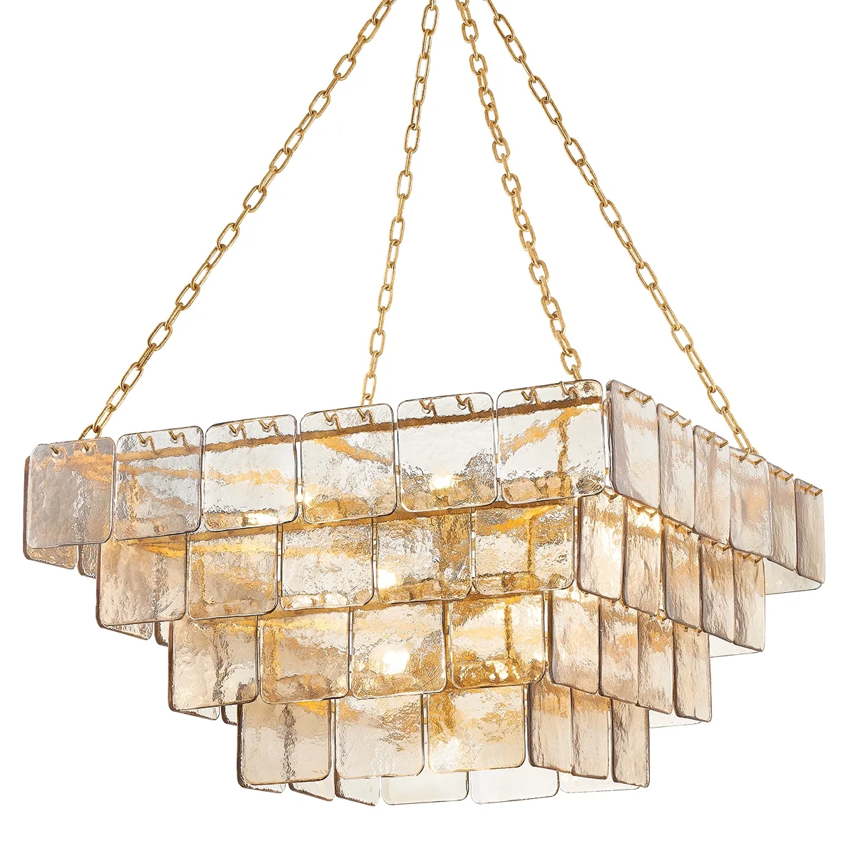 Regal 17-Light Chandelier in Vintage Gold Leaf