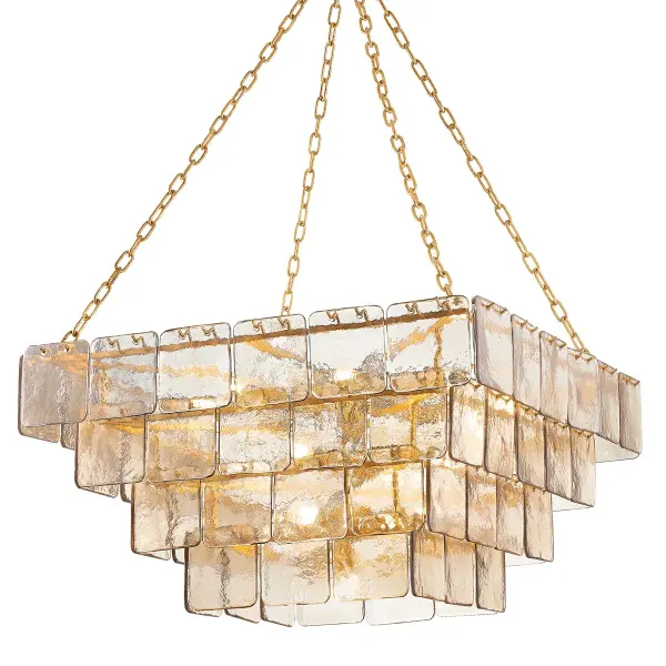 Regal 17-Light Chandelier in Vintage Gold Leaf