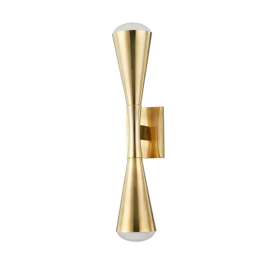 Barcelona LED Wall Sconce in Vintage Brass