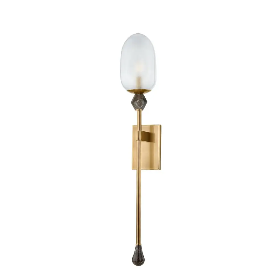 Daith One Light Wall Sconce in Vintage Brass