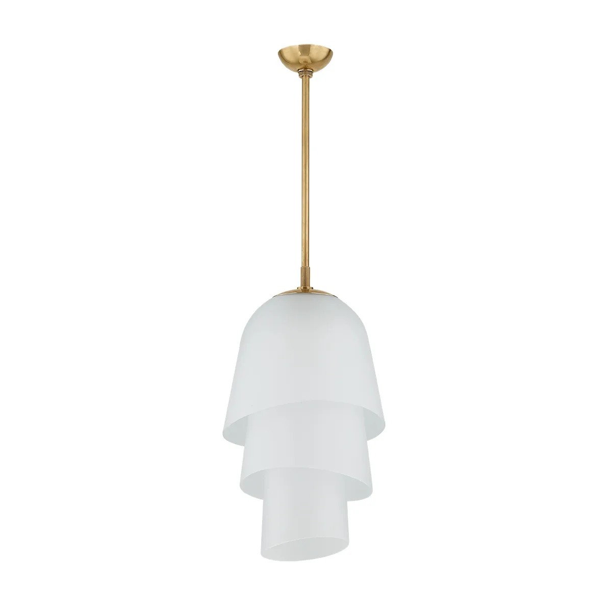 Hela One Light Pendant in Vintage Brass