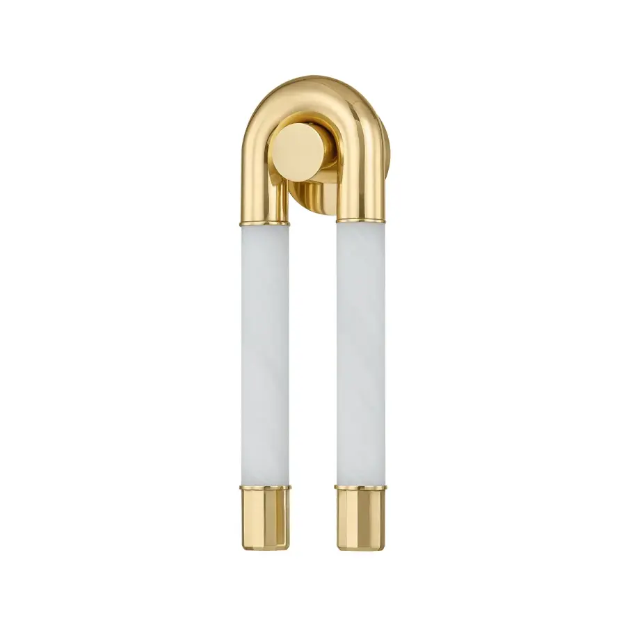 Zeme LED Wall Sconce in Vintage Polished Brass