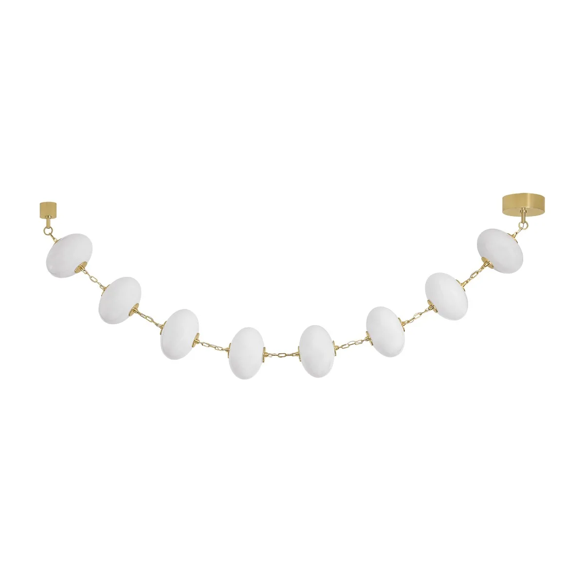 Nephele LED Chandelier in Vintage Polished Brass