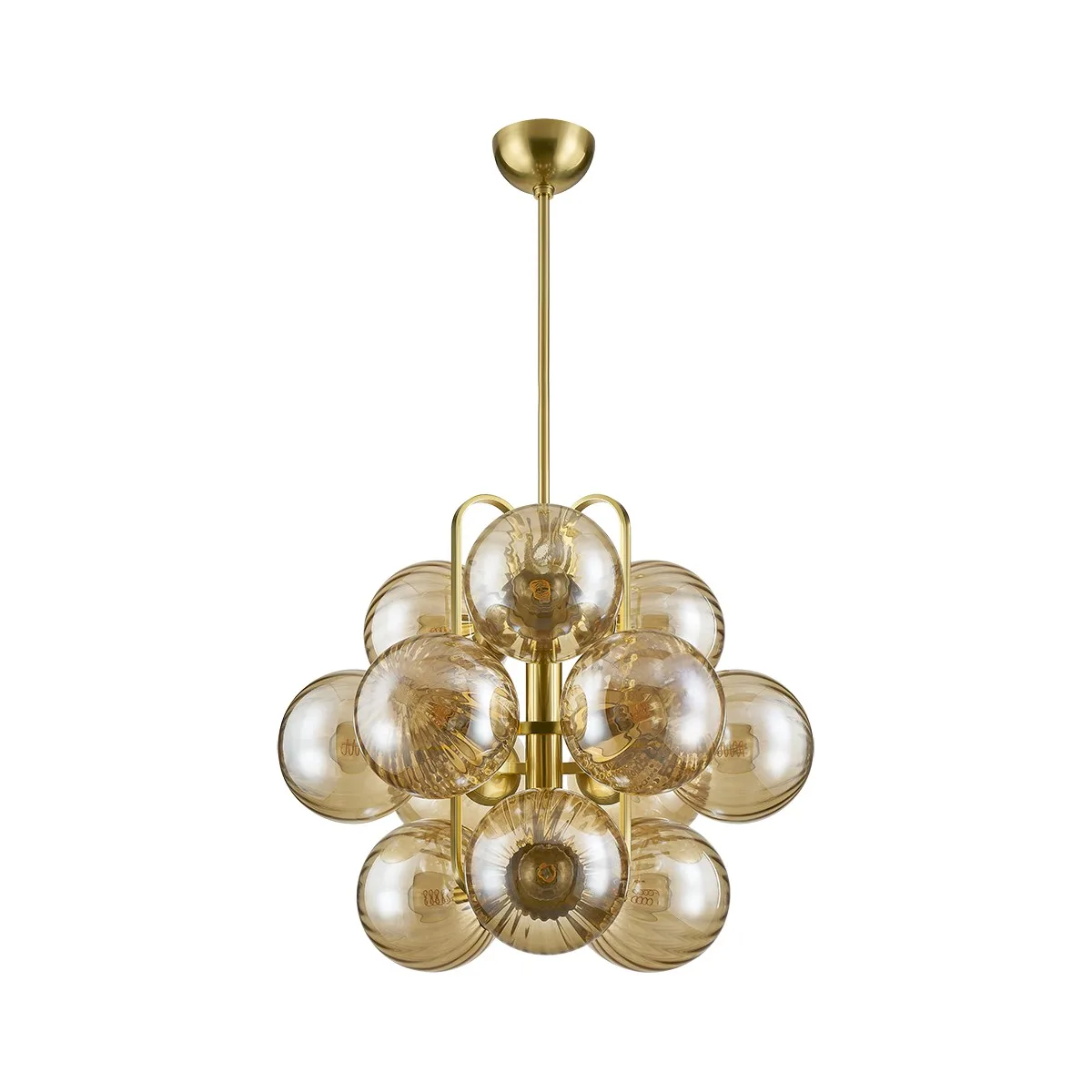 Cronus 12-Light Chandelier in Vintage Polished Brass
