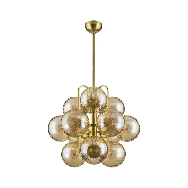 Cronus 12-Light Chandelier in Vintage Polished Brass