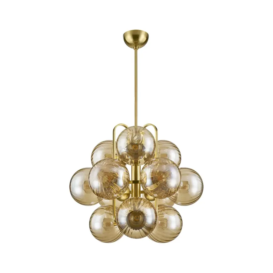 Cronus 12-Light Chandelier in Vintage Polished Brass