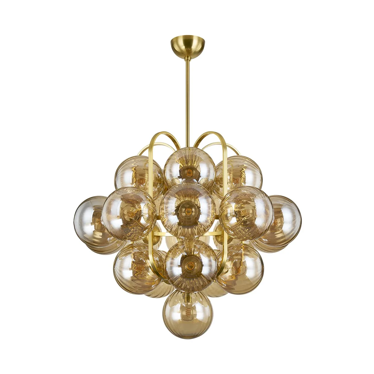 Cronus 21-Light Chandelier in Vintage Polished Brass