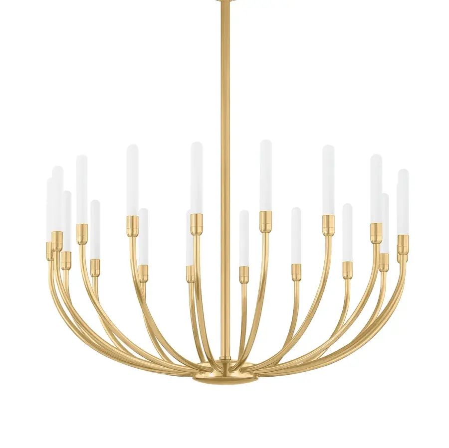 Amalthea LED Chandelier in Vintage Brass