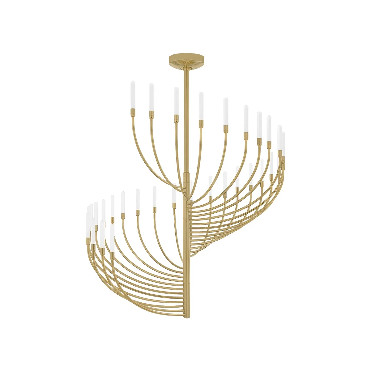 Amalthea LED Chandelier in Vintage Brass