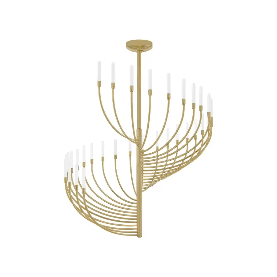 Amalthea LED Chandelier in Vintage Brass