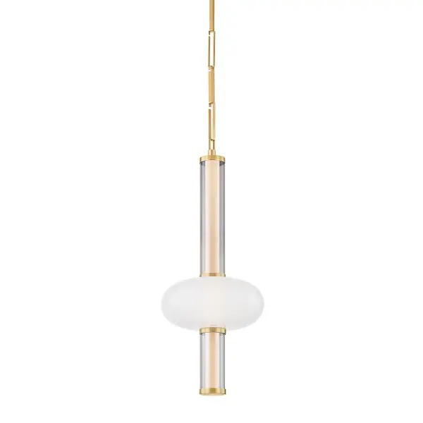 Corbin LED Pendant in Vintage Brass