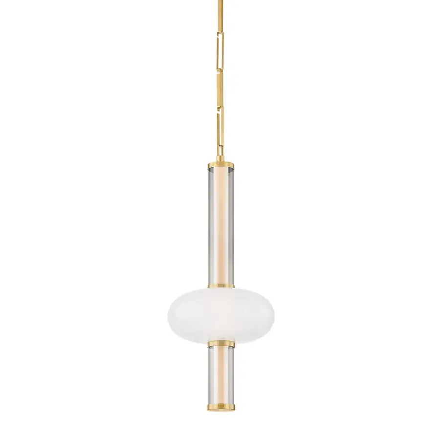 Corbin LED Pendant in Vintage Brass