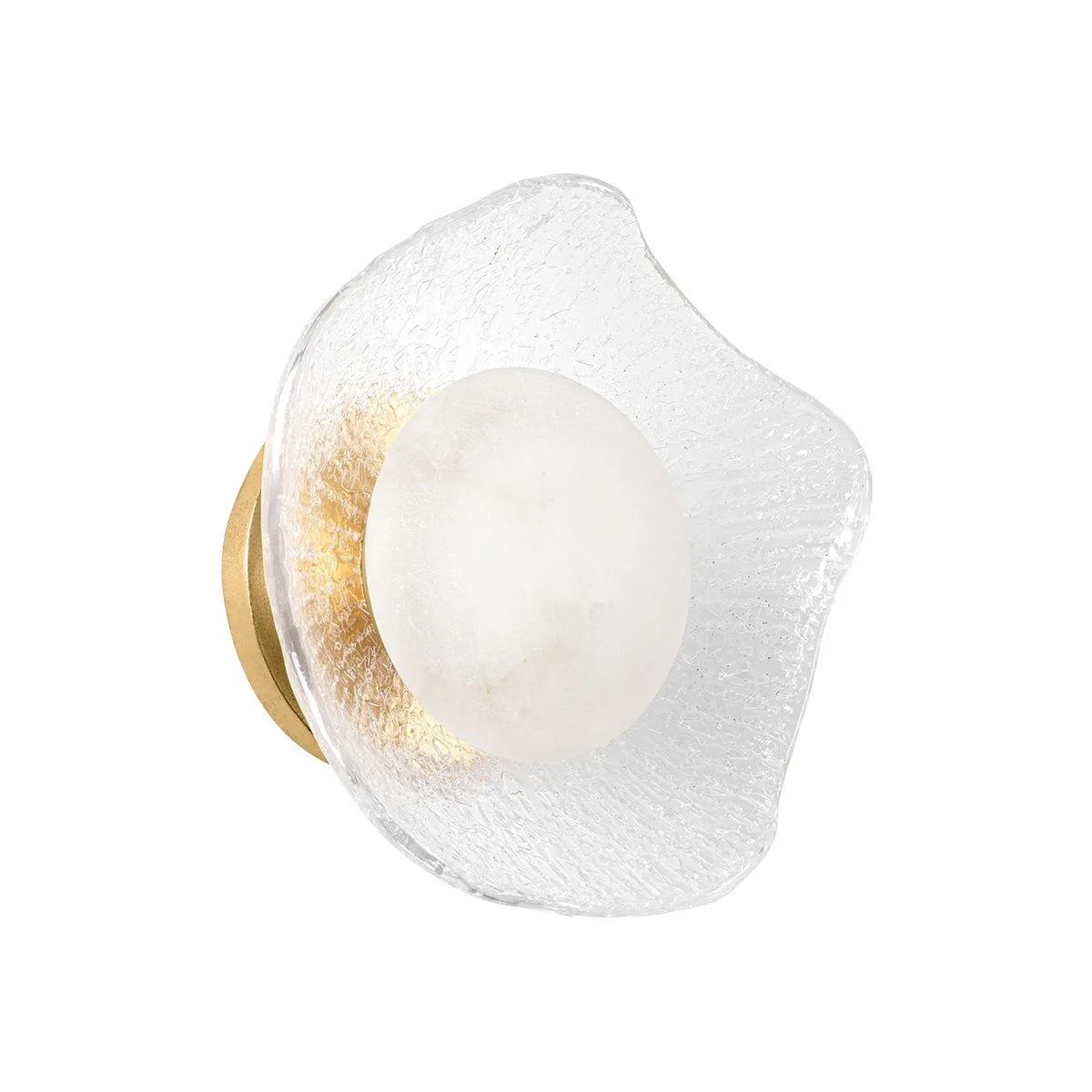 Almandine LED Wall Sconce in Vintage Gold Leaf