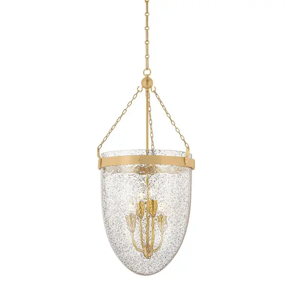 Angus Four Light Lantern in Vintage Brass