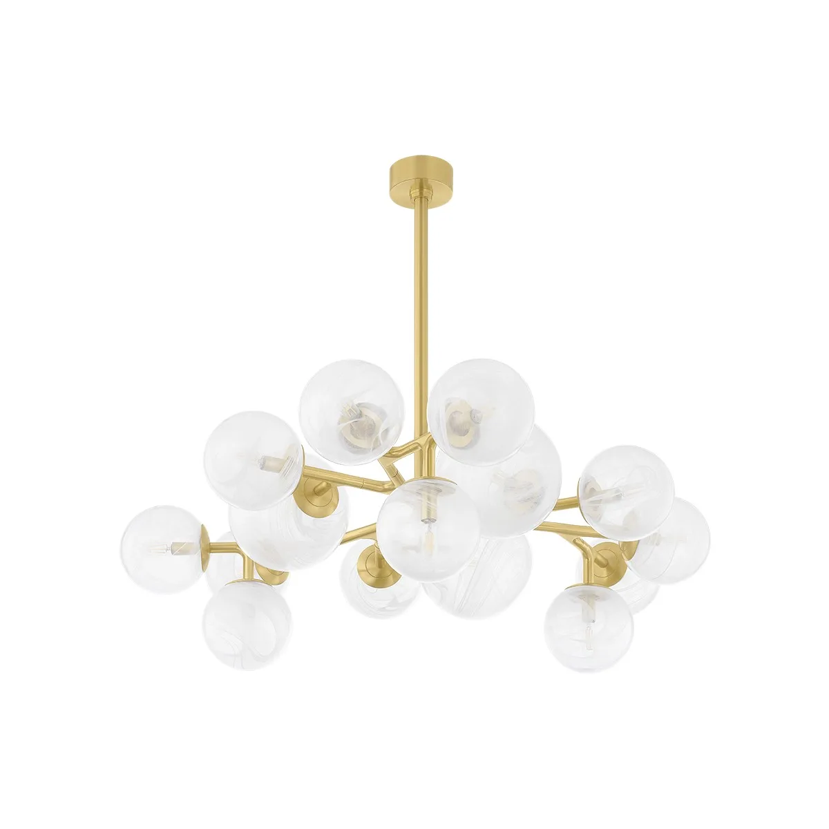 Glasgow 15 Light Chandelier in Vintage Polished Brass