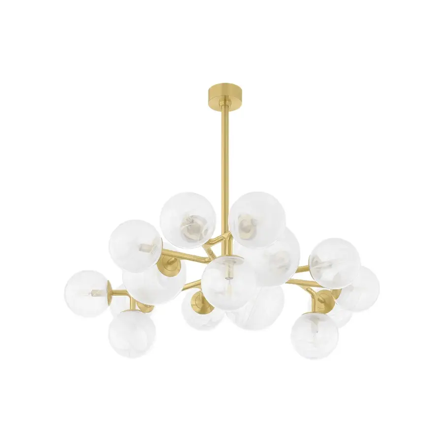 Glasgow 15 Light Chandelier in Vintage Polished Brass