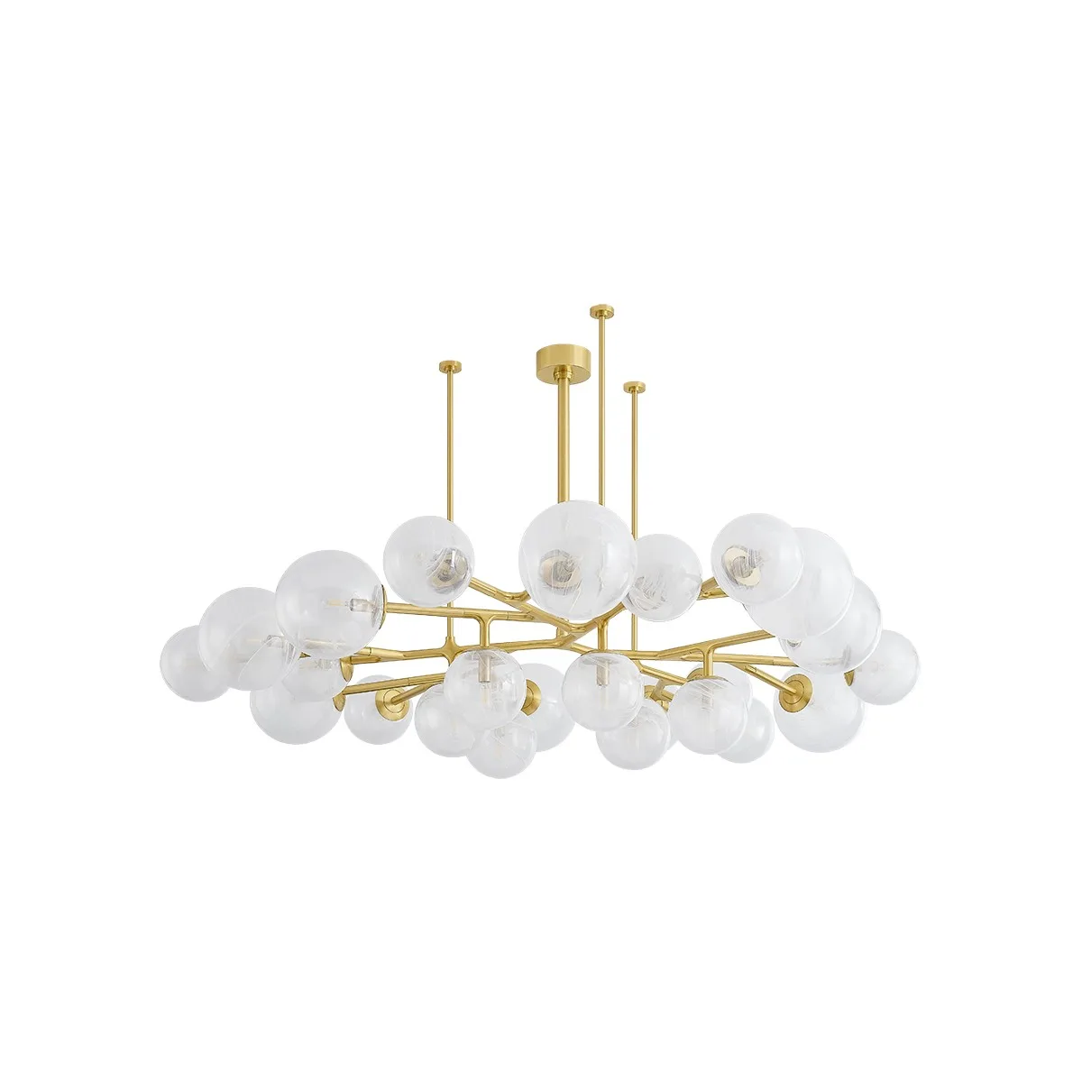 Glasgow 24-Light Chandelier in Vintage Polished Brass