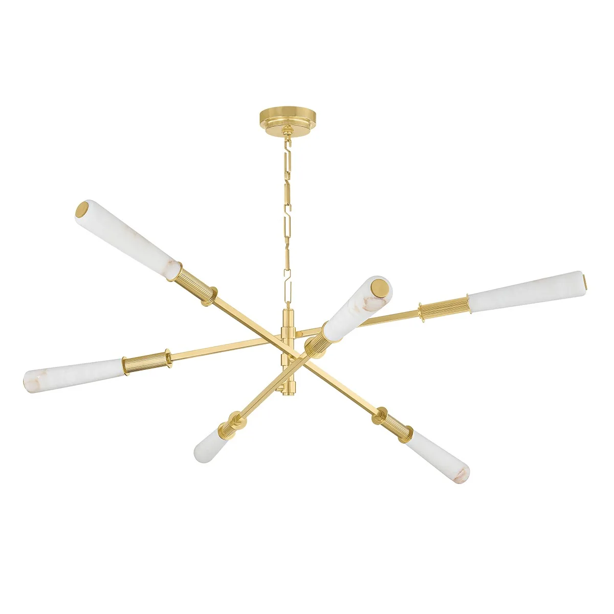 Dashiell LED Chandelier in Vintage Polished Brass