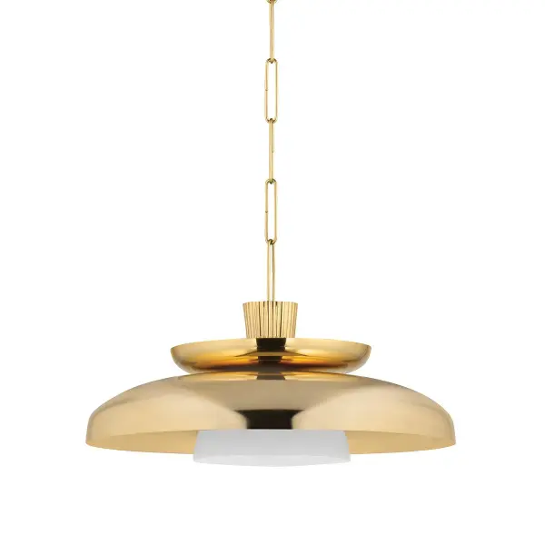 Ravenna One Light Pendant in Vintage Brass