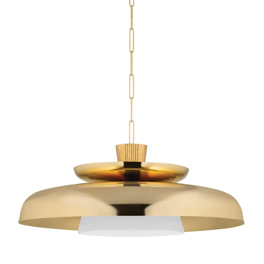 Ravenna One Light Pendant in Vintage Brass
