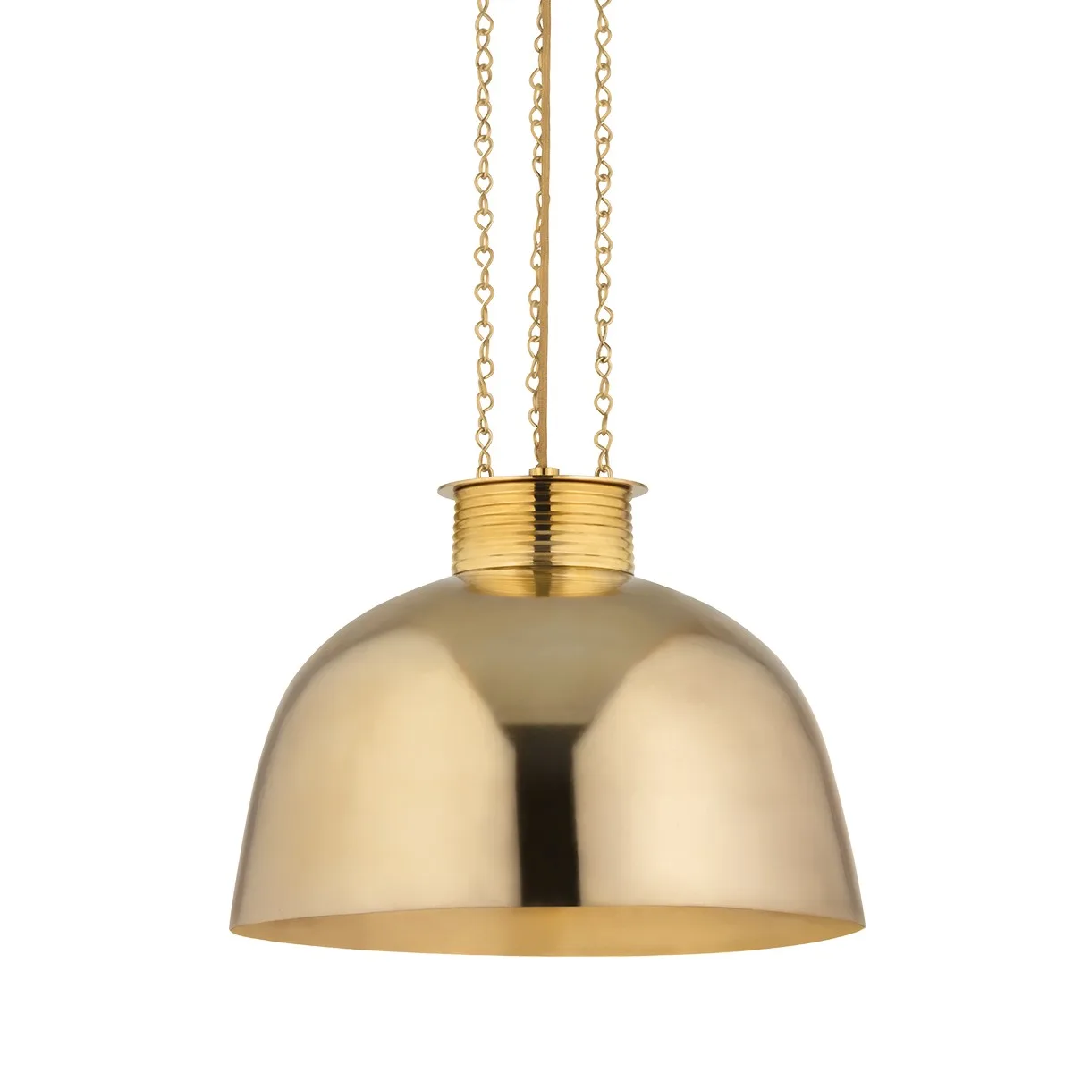 Perseus One Light Pendant in Vintage Brass