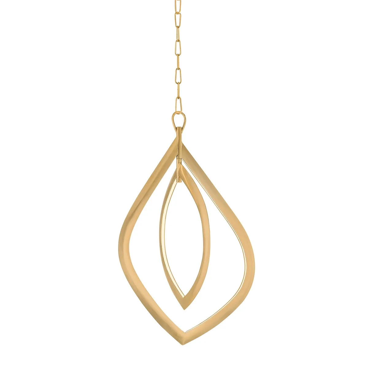 Arles LED Chandelier in Vintage Brass