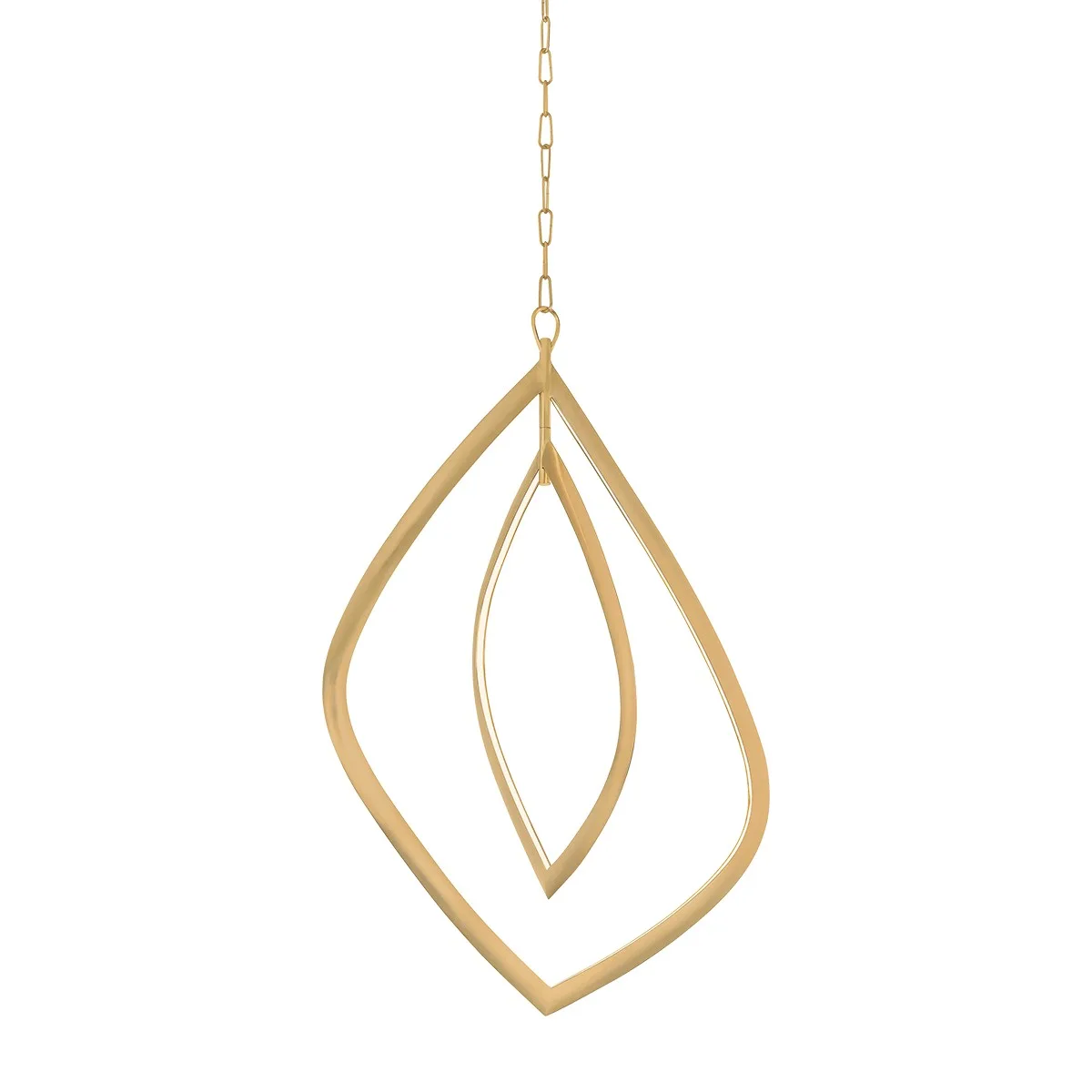 Arles LED Chandelier in Vintage Brass