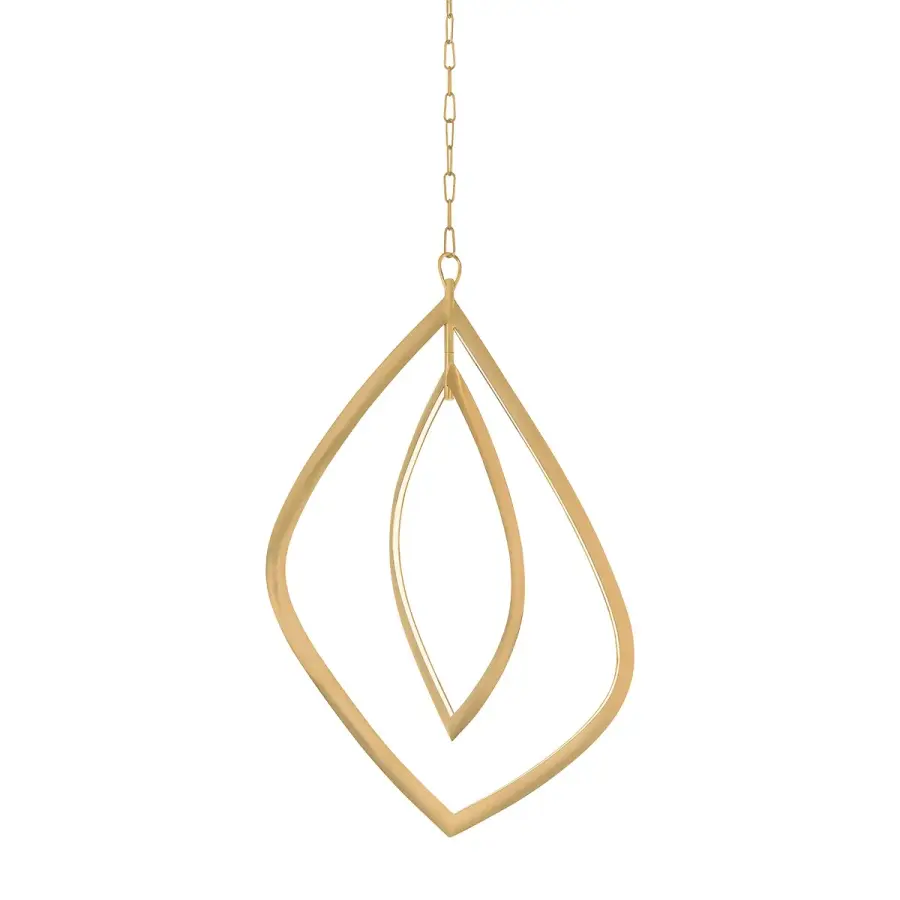 Arles LED Chandelier in Vintage Brass