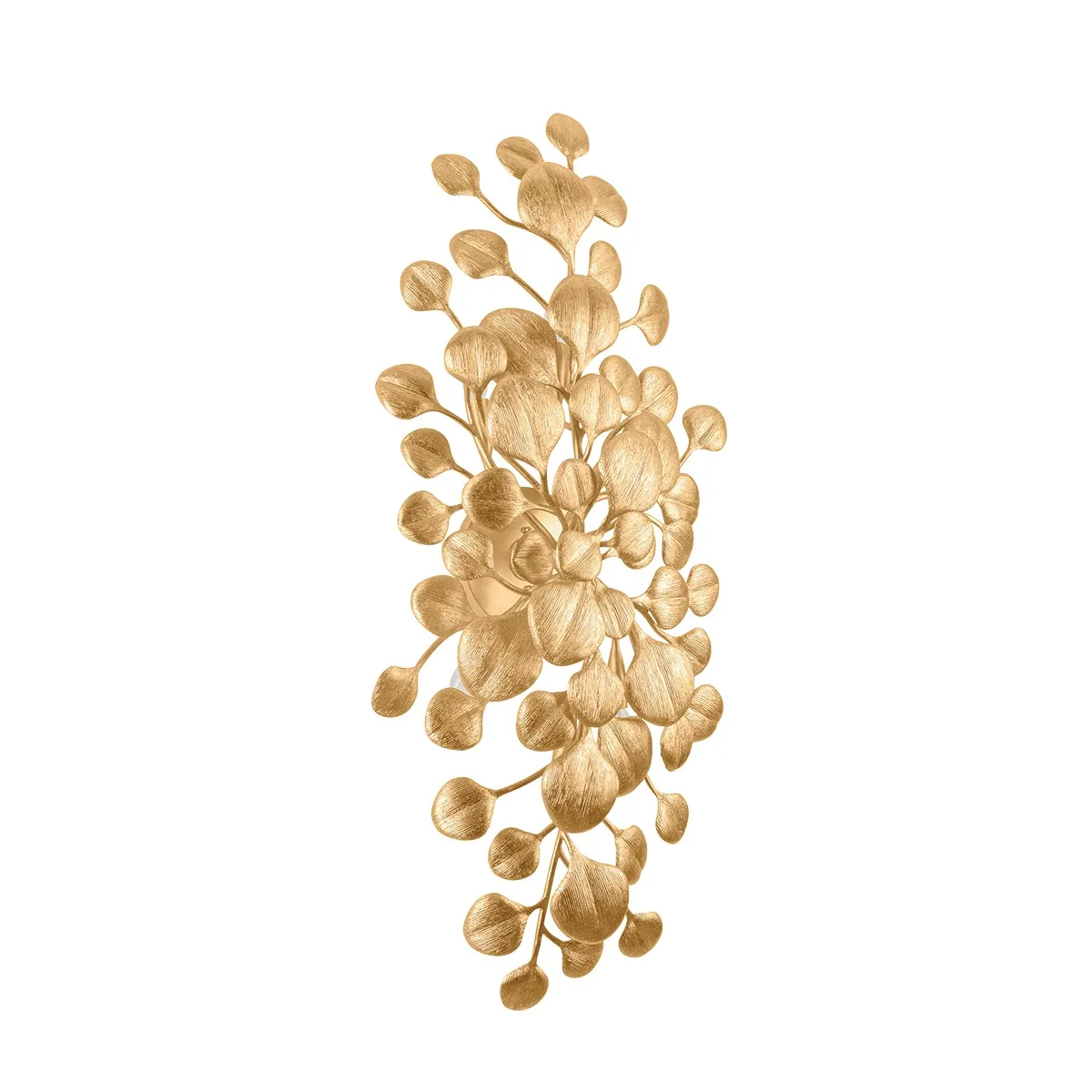 Menorca Six Light Wall Sconce in Vintage Gold Leaf