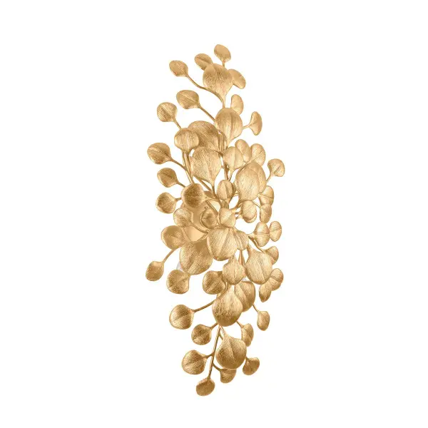 Menorca Six Light Wall Sconce in Vintage Gold Leaf