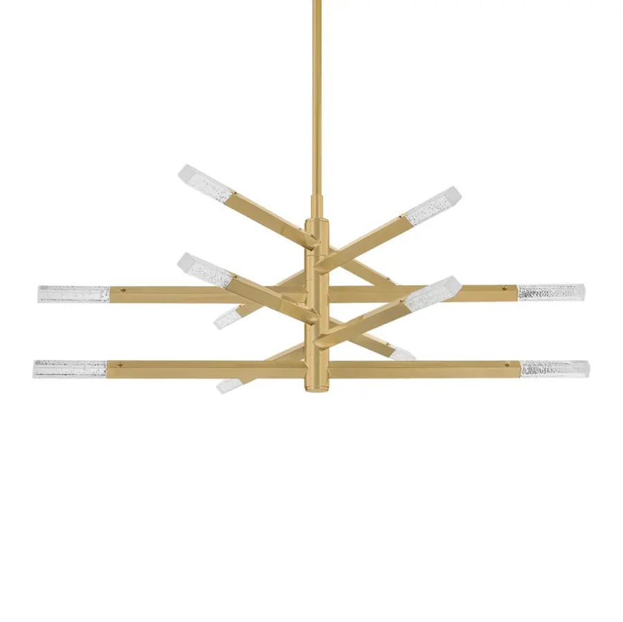 Strasbourg LED Chandelier in Vintage Brass