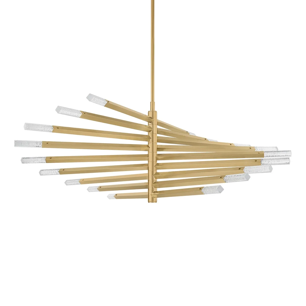 Strasbourg LED Chandelier in Vintage Brass