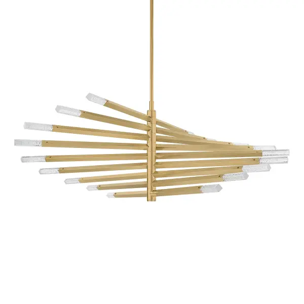 Strasbourg LED Chandelier in Vintage Brass