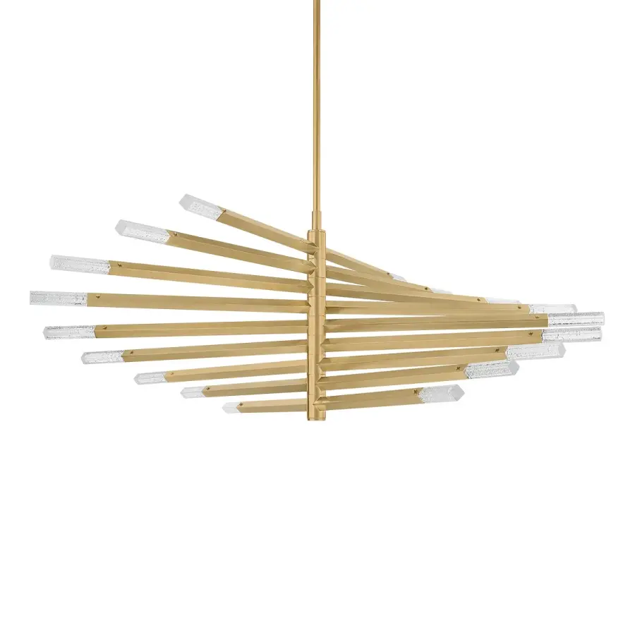 Strasbourg LED Chandelier in Vintage Brass
