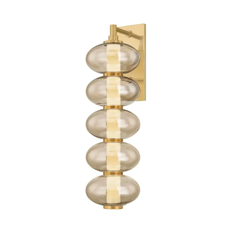 Toulouse LED Wall Sconce in Vintage Brass