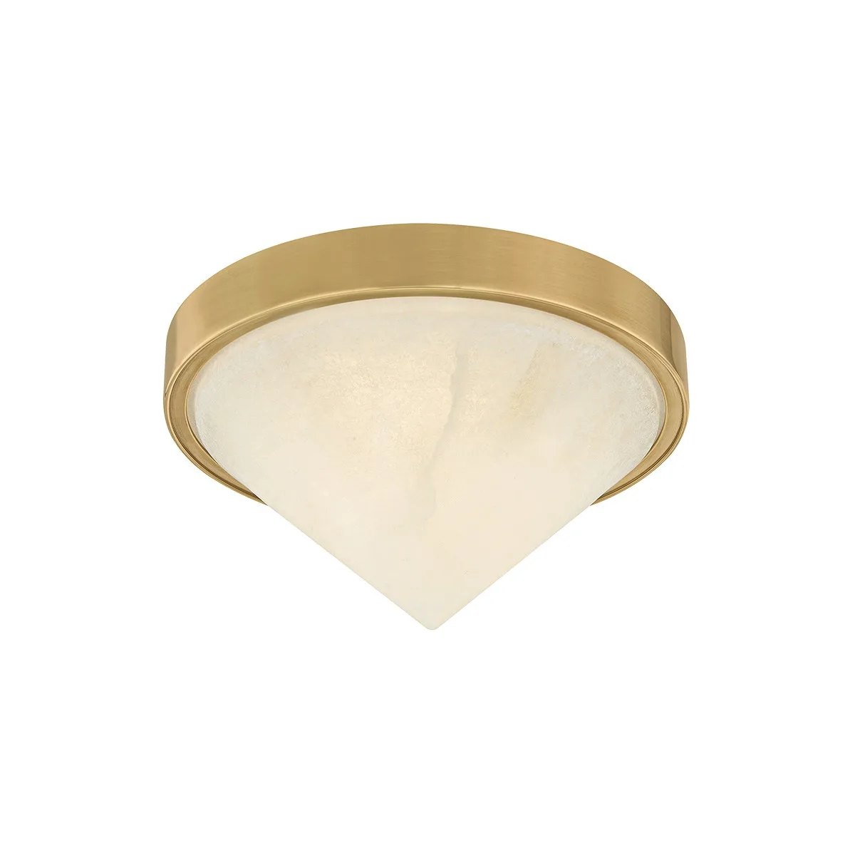 Colmar LED Flush Mount in Vintage Brass