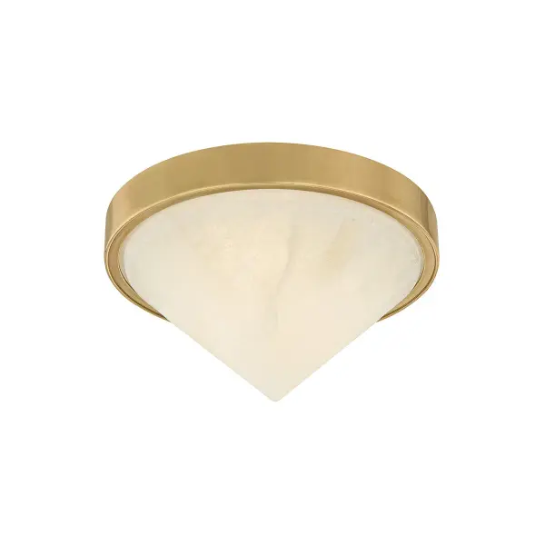 Colmar LED Flush Mount in Vintage Brass