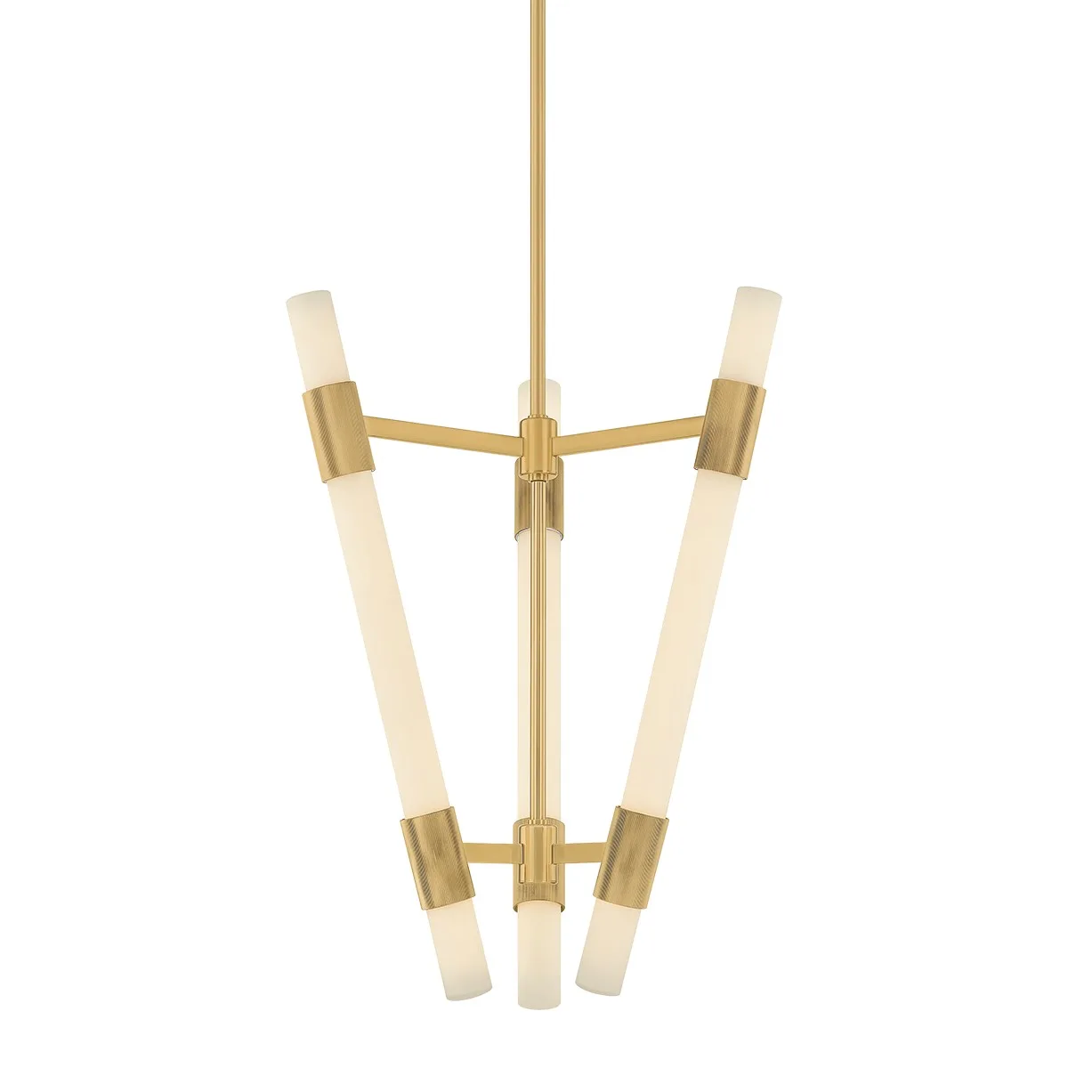 Krakow LED Lantern in Vintage Brass