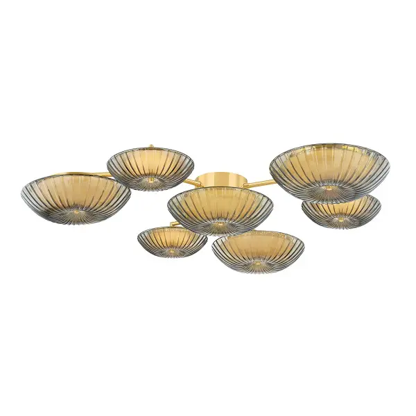 Birmingham LED Flush Mount in Vintage Polished Brass