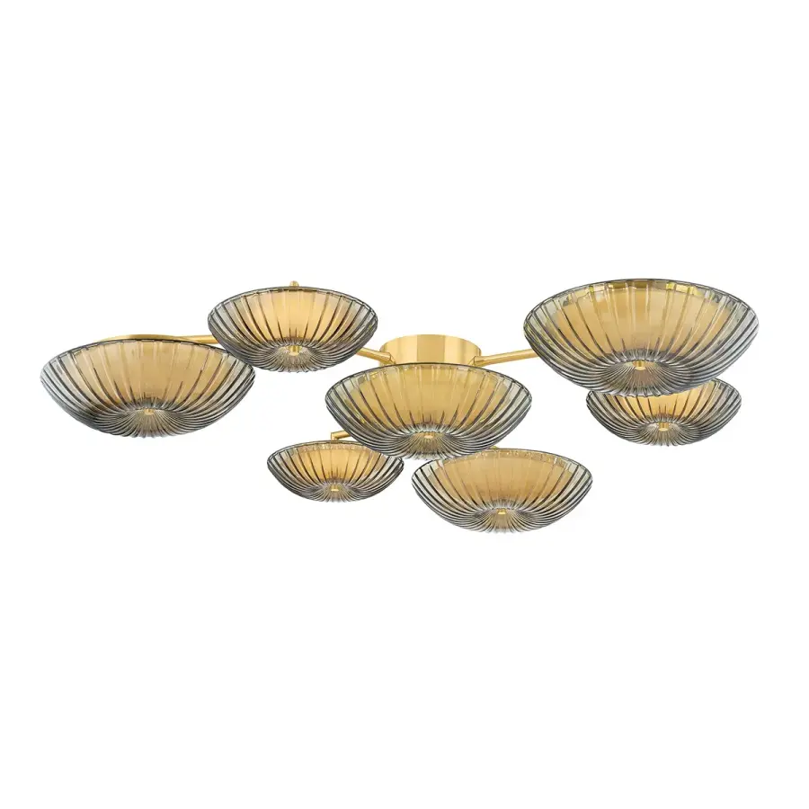 Birmingham LED Flush Mount in Vintage Polished Brass